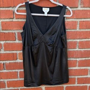 Talbots Elegant Black Silk Top